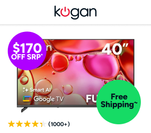 Kogan 40" LED Full HD Smart AI Google TV Product Image