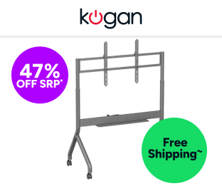 Kogan Heavy Duty Adjustable Portable TV Floor Stand for 60 inch - 110 inch TVs Product Image