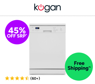 Kogan 60cm Freestanding Dishwasher (12 Place, White) Product Image