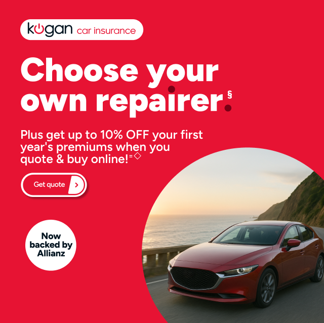 Kogan Car Insurance - Choose your own repairer §