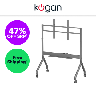 Kogan Heavy Duty Adjustable Portable TV Floor Stand for 60" - 110" TVs Product Image