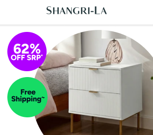 Shangri-La Lilah 2-Drawer Ribbed Bedside Table Product Image