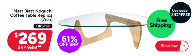 Matt Blatt Noguchi Coffee Table Replica (Ash)