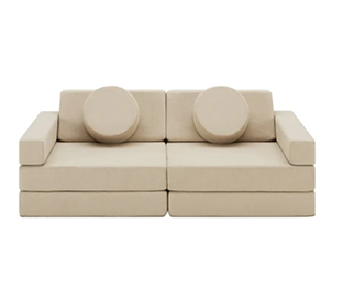 Ovela 14 Piece Modular Double Kids Play Sofa (Beach Beige) Product Image