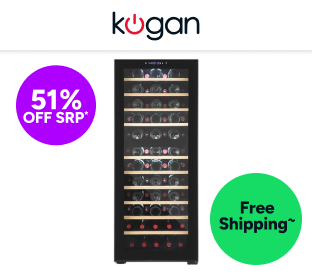 Kogan 80 Bottle Dual Zone Wine Fridge Product Image