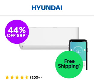 Hyundai 3.5kW Inverter Smart Split System Air Conditioner (Reverse Cycle) Product Image