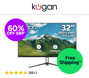 Kogan 32" Full HD IPS 75Hz FreeSync Monitor Product Image