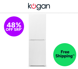 Kogan 230L Bottom Mount Fridge (White) Product Image
