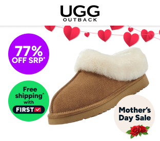 UGG Outback Premium Australian Sheepskin Fluffy Slip On Boot Product Image