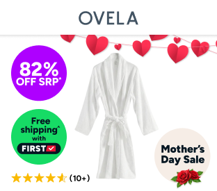 Ovela Hotel-Quality Terry Towelling Bath Robe Product Image