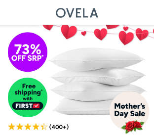 Set of 4 Ovela Hotel Quality Deluxe Bounce Fibre Pillows Product Image