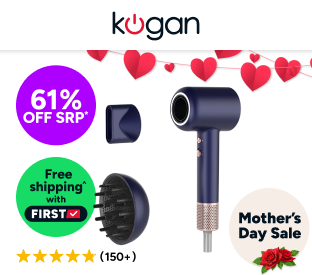 Kogan Ionic High Speed Hair Dryer (Navy/Gold) Product Image