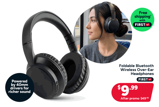 Foldable Bluetooth Wireless Over-Ear Headphones
