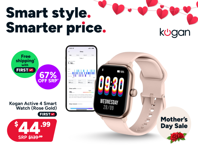 Kogan Active 4 Smart Watch (Rose Gold)