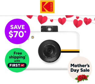 Kodak Step Instant Digital Camera and Photo Paper (White, 10 Sheets) Product Image
