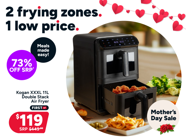 Kogan XXXL 11L Double Stack Air Fryer