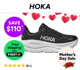 Hoka Women's Bondi 9 Running Shoes (Black/White) Product Image