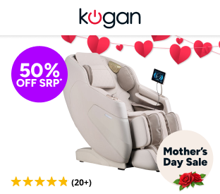 Kogan DeepSpinal Pro 4D Zero-Gravity SL-Track Massage Recliner Chair (Beige) Product Image
