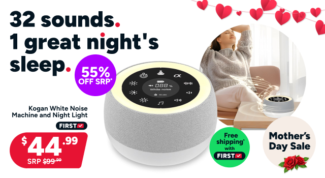 Kogan White Noise Machine and Night Light