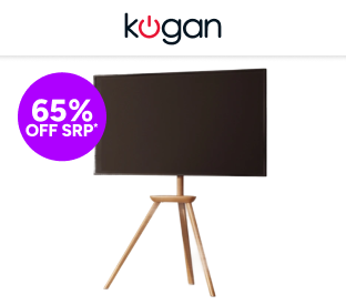 Kogan Oslo Studio Stand with Shelf for 45"- 65" TVs Product Image