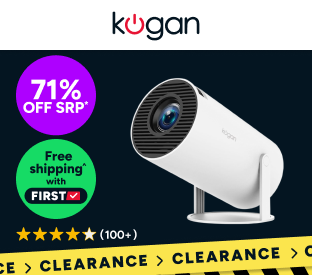 Kogan Freestyle Wi-Fi Projector with 100'' Projector Screen Product Image