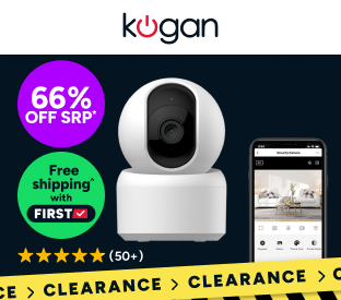 Kogan SmarterHome™ 4MP PTZ Motion Tracking Security Camera Product Image