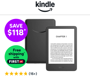 Amazon Kindle 6" 2024 (16GB, Black) Product Image