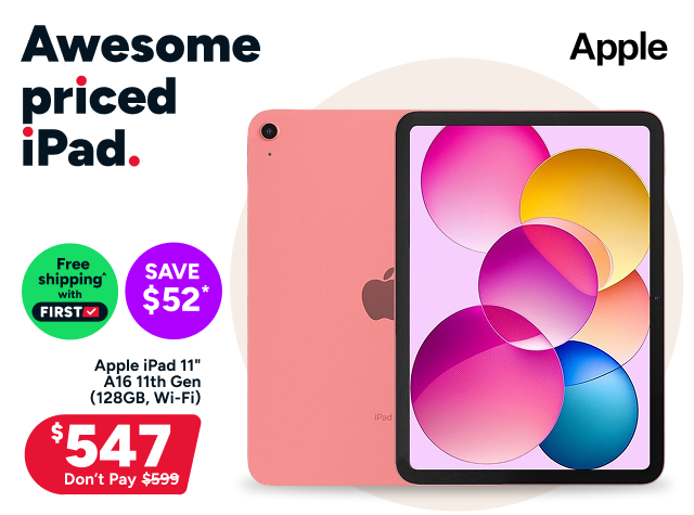 Apple iPad 11" A16 11th Gen (128GB, Wi-Fi)