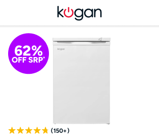 Kogan 91L Upright Freezer (White) Product Image