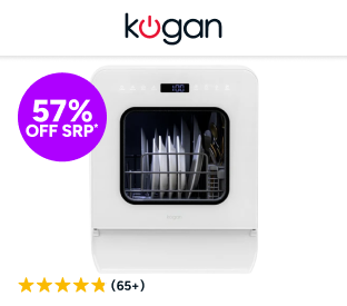 Kogan Portable Benchtop Dishwasher (3 Place) Product Image