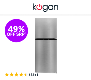 Kogan 197L Top Mount Fridge (Stainless Steel) Product Image