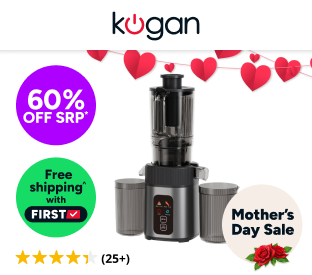 Kogan Cold Press Juicer with Large Feed Chute Product Image