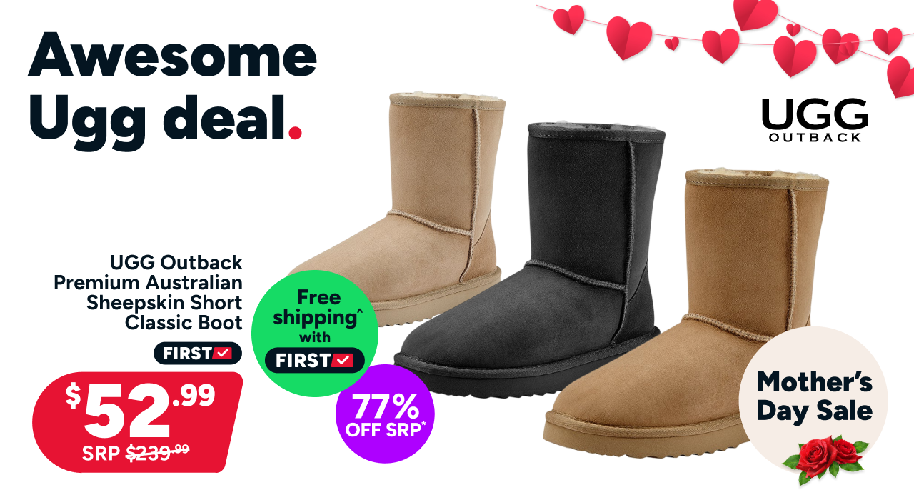 UGG Outback Premium Australian Sheepskin Short Classic Boot