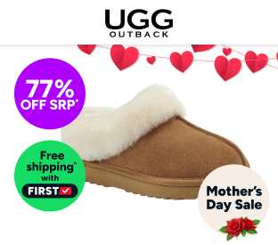 UGG Outback Premium Australian Sheepskin Fluffy Slip On Boot Product Image