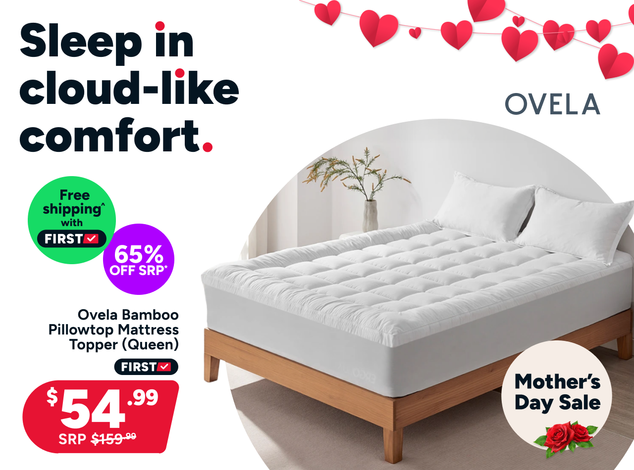 Ovela Bamboo Pillowtop Mattress Topper (Queen)