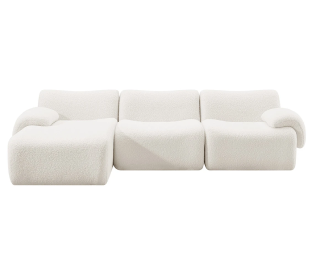 Brosa Grace 4 Seater Compression Sofa with Chaise (Left Chaise) Product Image
