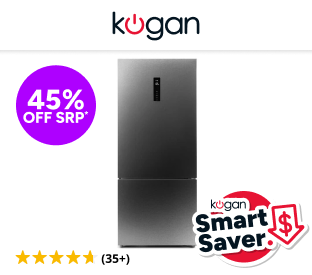 Kogan 416L Bottom Mount Fridge (Dark Stainless Steel) Product Image