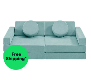 Ovela 14 Piece Modular Double Kids Play Sofa (Sage Green) Product Image