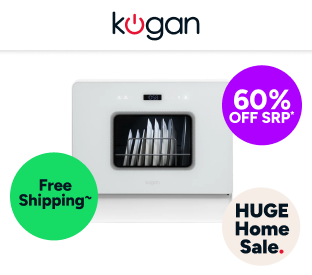 Kogan Portable Benchtop Dishwasher (4 Place) Product Image