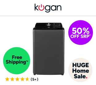Kogan 12kg Top Load Washing Machine (Grey) Product Image