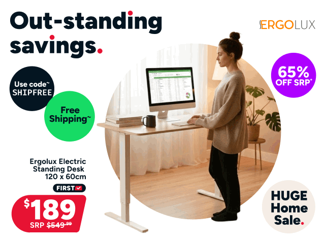 Ergolux Electric Standing Desk 120 x 60cm 