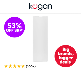 Kogan 204L Upright Frost Free Freezer (White) Product Image