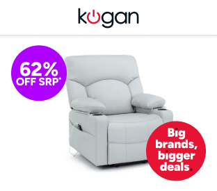 Kogan Electric Lift Heated Massage Recliner Chair (Grey) Product Image