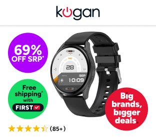 Kogan Pulse 3 Smart Watch (Classic Black) Product Image