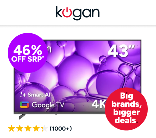Kogan 43" LED 4K Smart AI Google TV Product Image