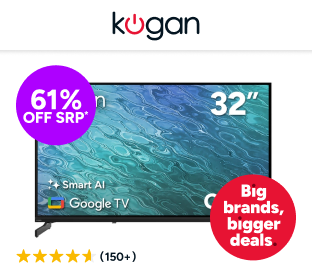 Kogan 32" QLED Full HD Smart AI Google TV Product Image