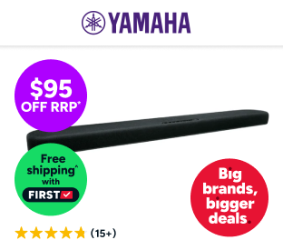 Yamaha DTS Virtual X Soundbar with Built-in Dual Subwoofer Product Image