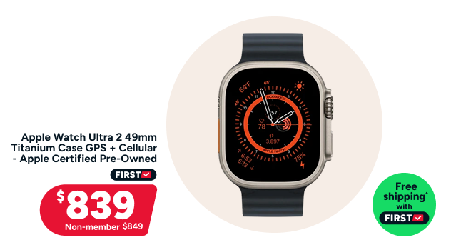 Apple Watch Ultra 2 49mm Titanium Case GPS + Cellular - Apple Certified Pre-Owned