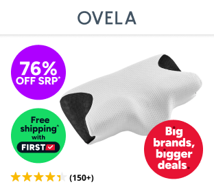 Ovela Ergonomic Cervical Neck Pillow for Snore Relief Product Image