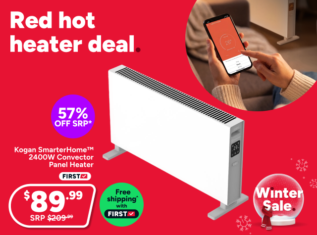 Kogan SmarterHome™ 2400W Convector Panel Heater